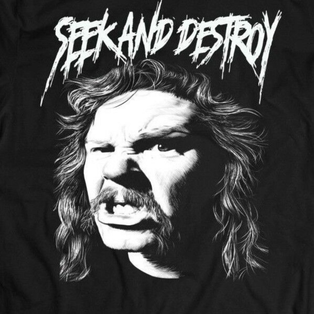 Heavy Metal Rocker "Seek & Destroy" Quality Shirt